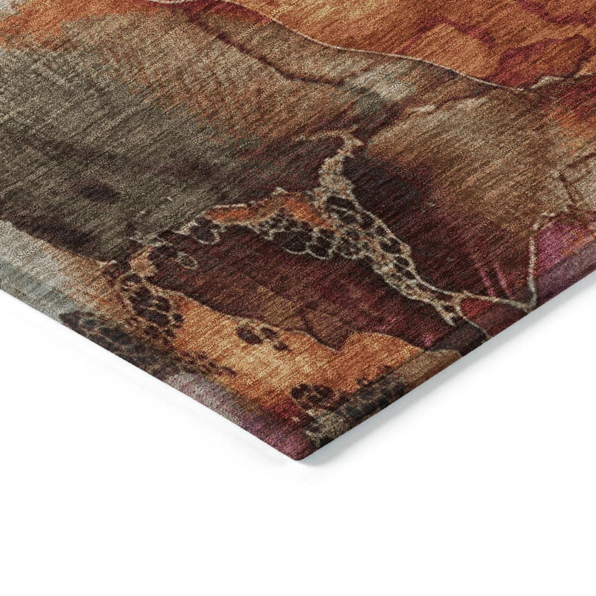 Addison Rugs Vaelara Brown Washable Indoor-Outdoor Rug