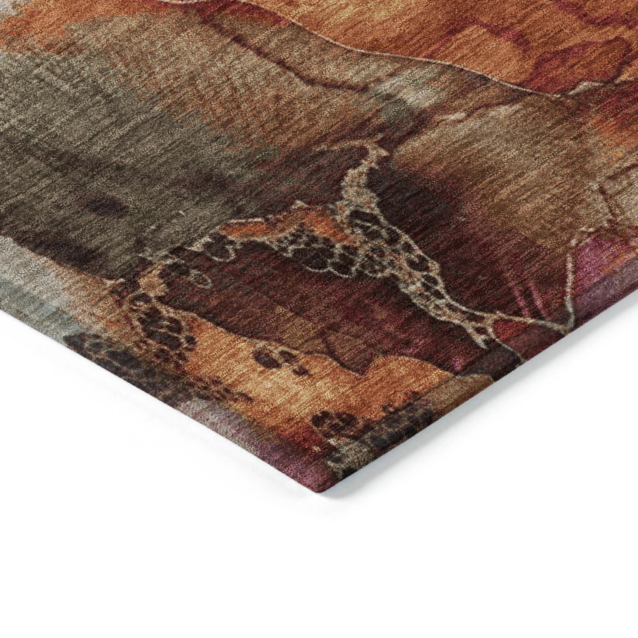 Addison Rugs Vaelara Brown Washable Indoor-Outdoor Rug