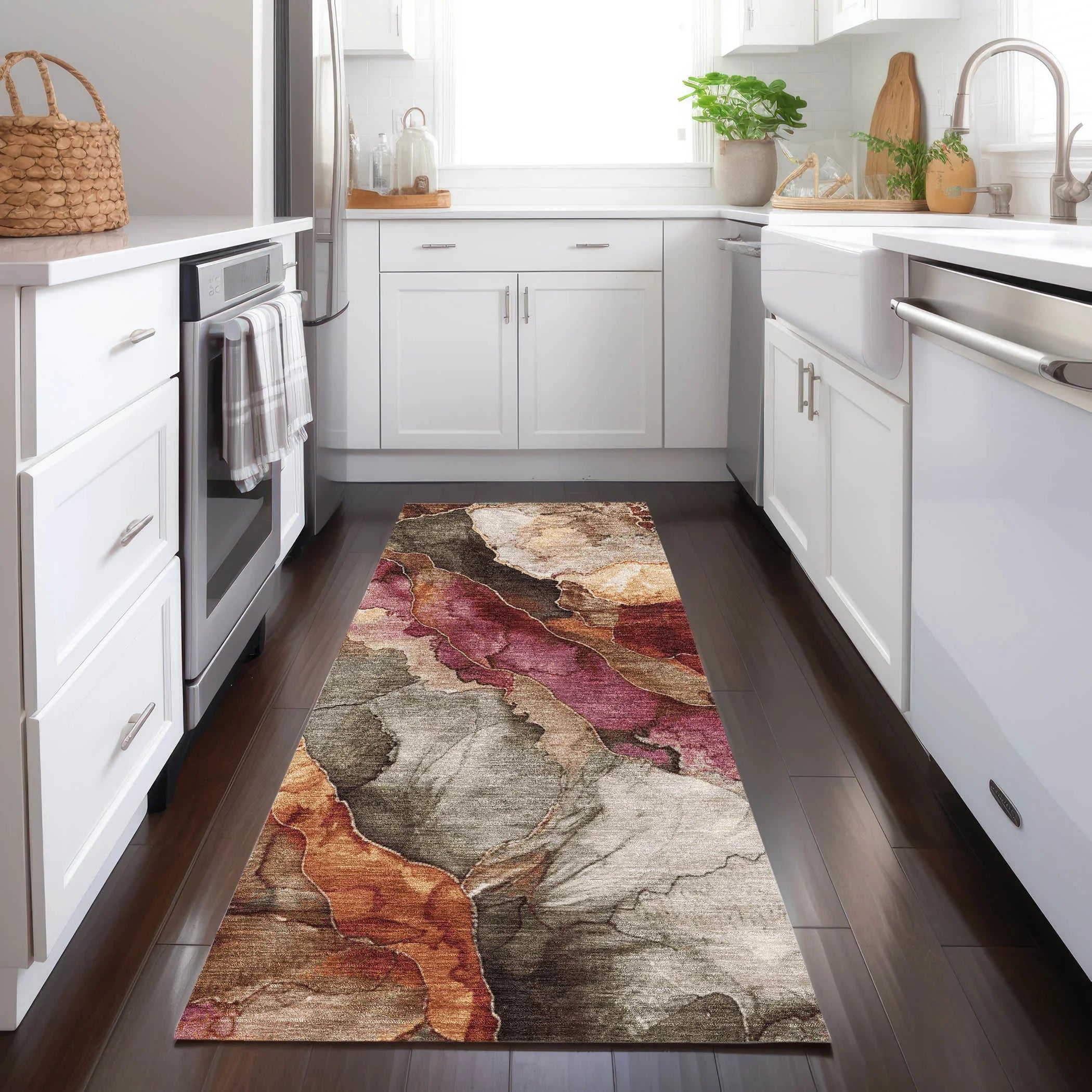Addison Rugs Vaelara Brown Washable Indoor-Outdoor Rug