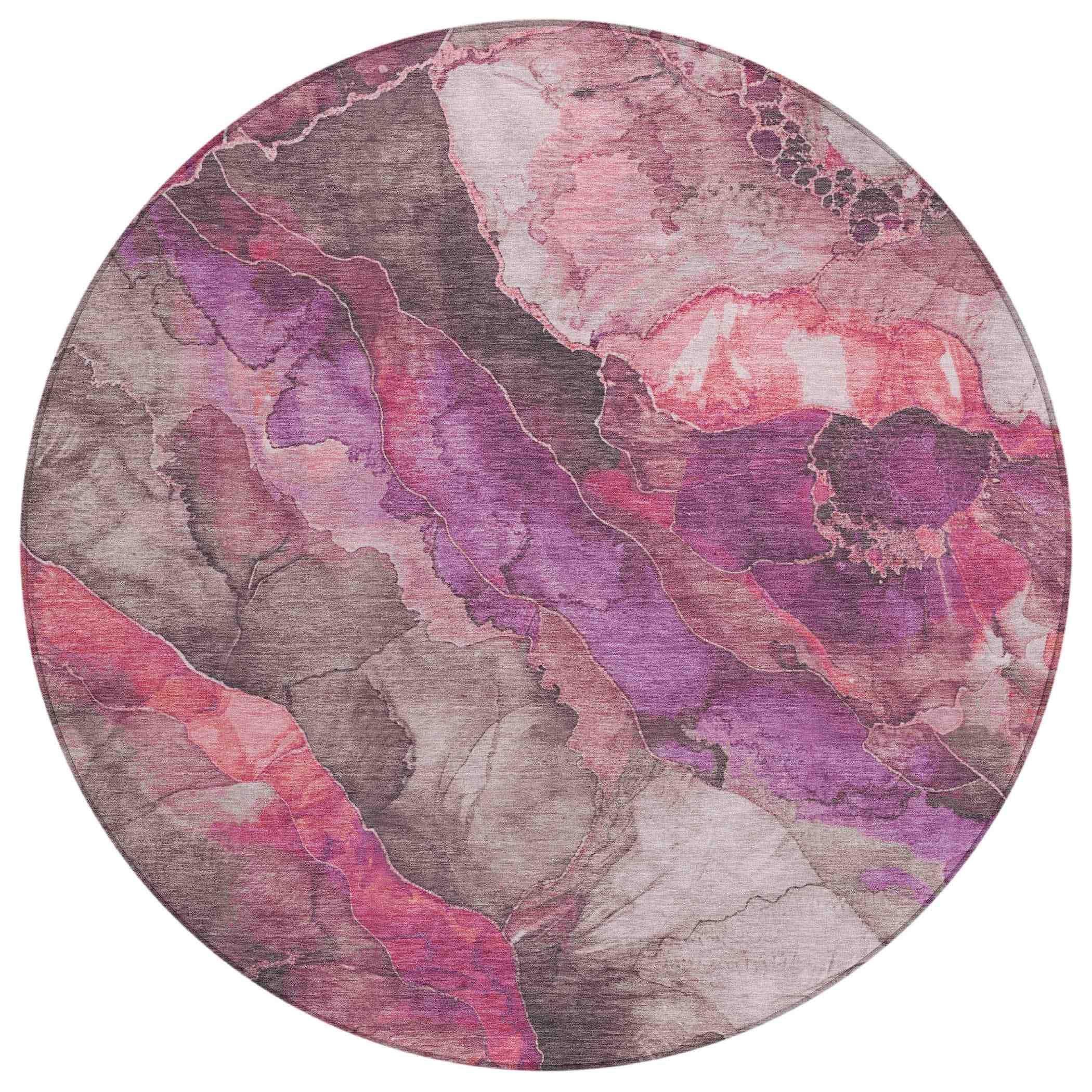 Addison Rugs Vaelara Pink Washable Indoor-Outdoor Rug