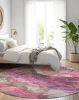 Addison Rugs Vaelara Pink Washable Indoor-Outdoor Rug