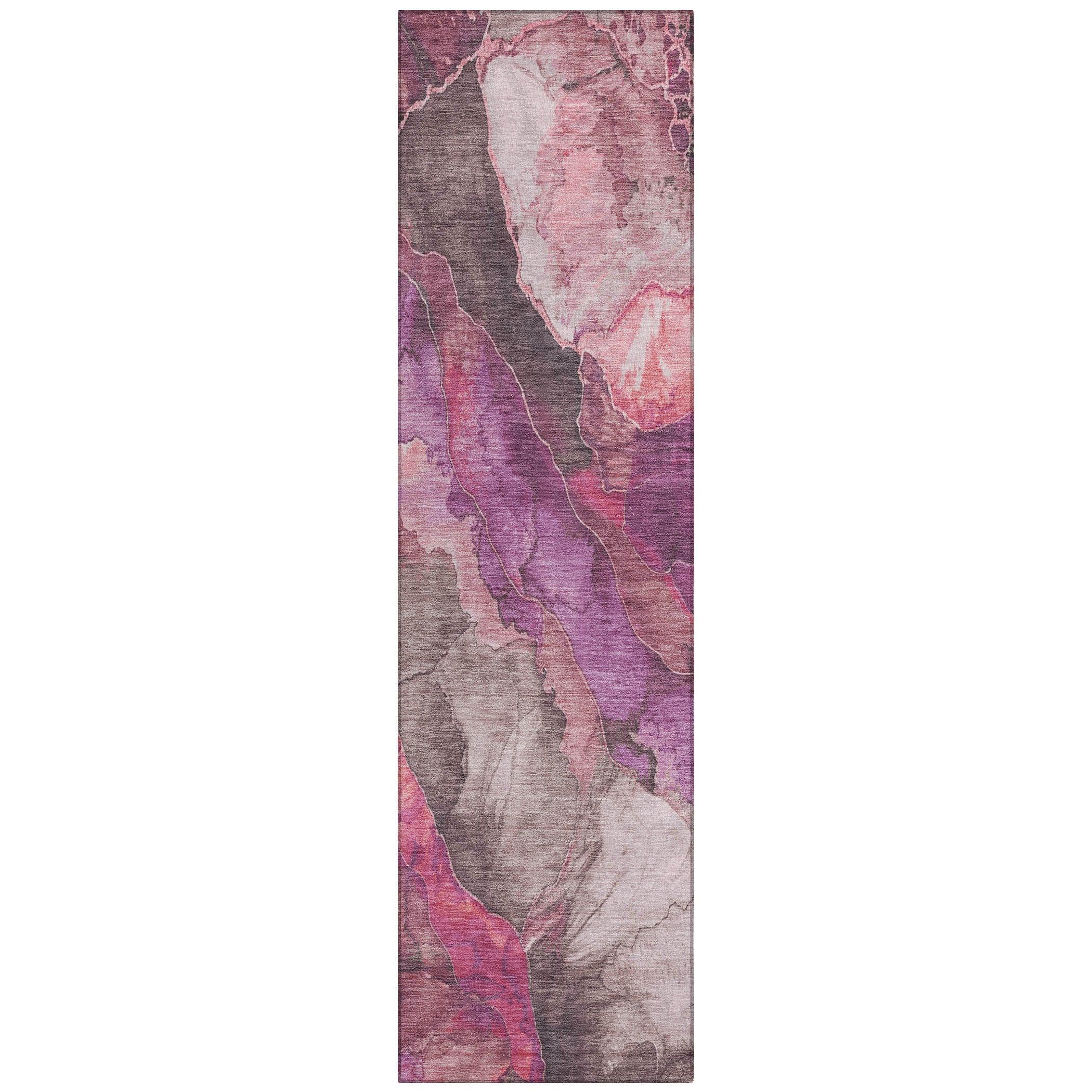 Addison Rugs Vaelara Pink Washable Indoor-Outdoor Rug