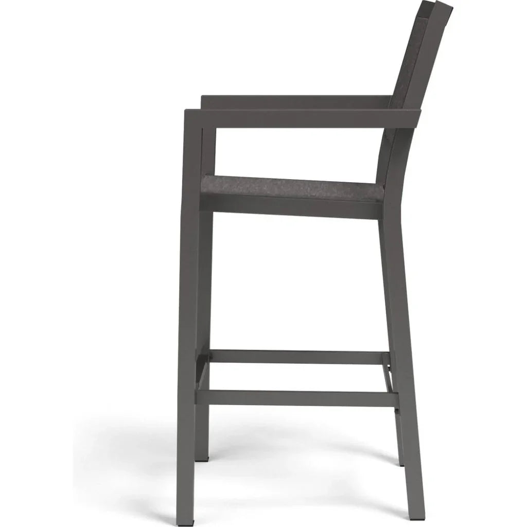 Vegas Aluminum Made Sling Outdoor Barstool-Outdoor Bar Stools-Sunset West-LOOMLAN