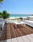 LOOMLAN Rugs Velatrix Orange Washable Indoor-Outdoor Rug