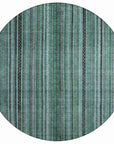 LOOMLAN Rugs Velatrix Teal Washable Indoor-Outdoor Rug