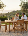 HiTeak Venice Teak Patio Rectangular Dining Set 5PC