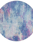 LOOMLAN Rugs Verentha Blue Washable Indoor-Outdoor Rug