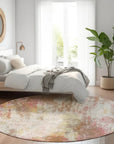 LOOMLAN Rugs Verentha Brown Washable Indoor-Outdoor Rug