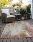 LOOMLAN Rugs Verentha Brown Washable Indoor-Outdoor Rug