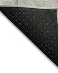 LOOMLAN Rugs Verentha Brown Washable Indoor-Outdoor Rug