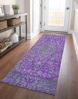 LOOMLAN Rugs Vexira Purple Washable Indoor-Outdoor Rug