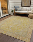 LOOMLAN Rugs Vexira Wheat Washable Indoor-Outdoor Rug