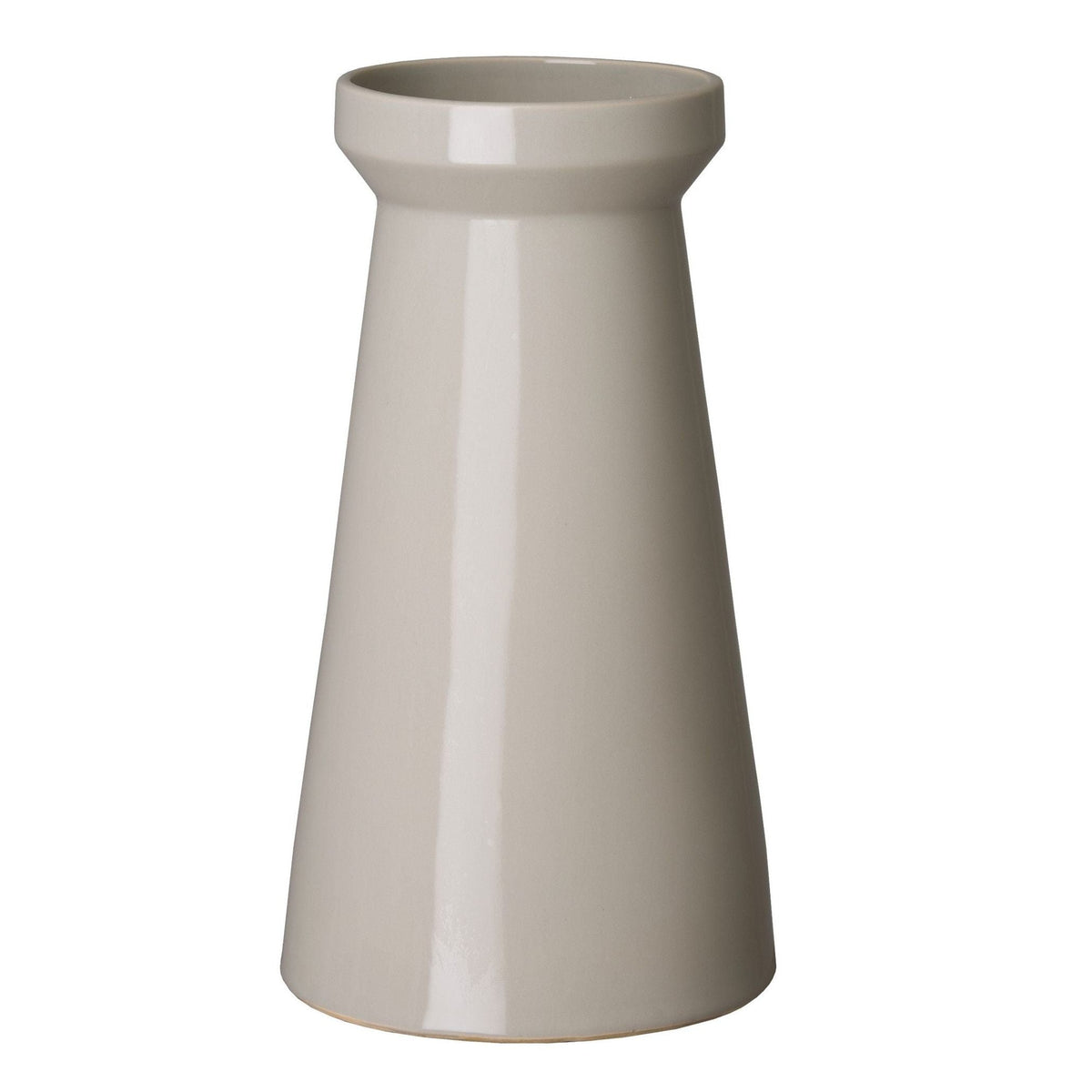Vic 16"H Grey Ceramic Vase