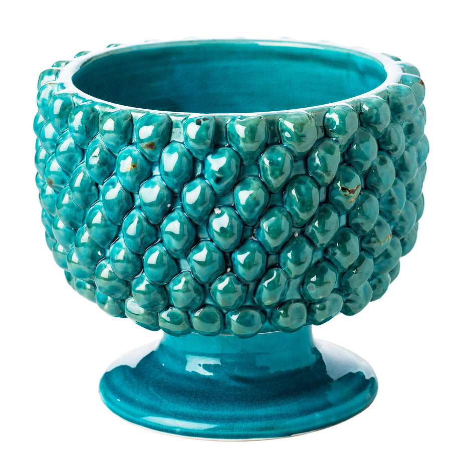 Abigails Vinci Pine Cone Ceramic Outdoor Planter