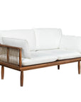 LH Home Vineyard Olefin Fabric Outdoor Loveseat