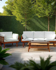 LH Home Vineyard Wooden Rectangular Outdoor Coffee Table
