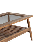 LH Home Vineyard Wooden Rectangular Outdoor Coffee Table
