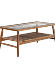 LH Home Vineyard Wooden Rectangular Outdoor Coffee Table