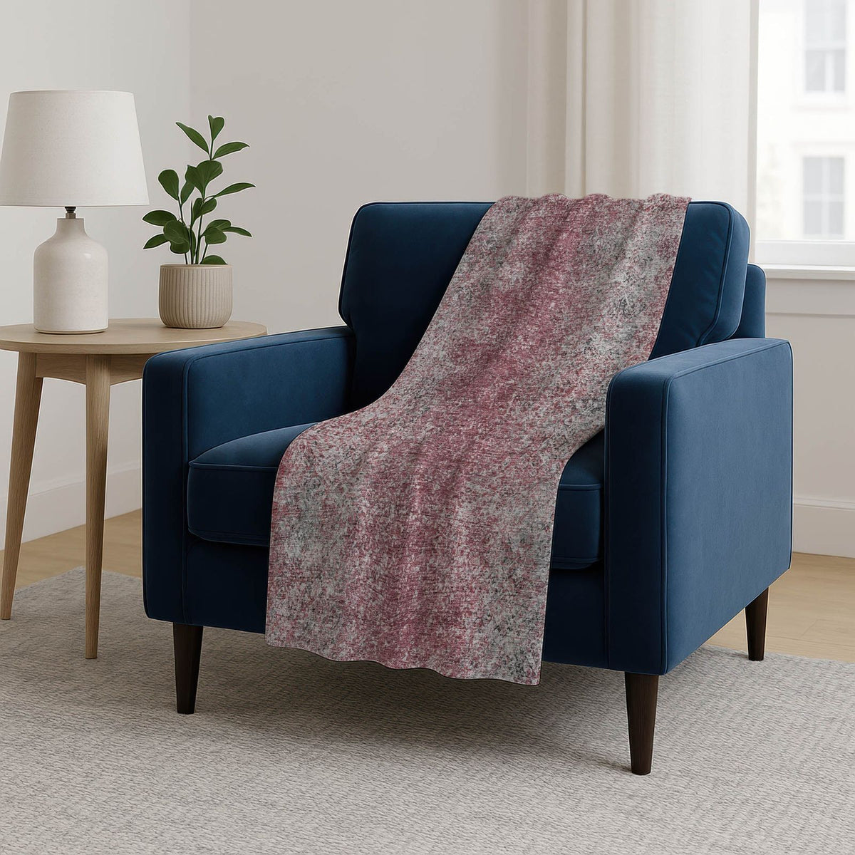 Addison Rugs Vintage Red Washable Indoor-Outdoor Rug