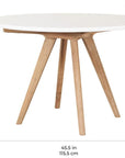 Viola Dining Table - White Teak and Concrete Outdoor Dining Table