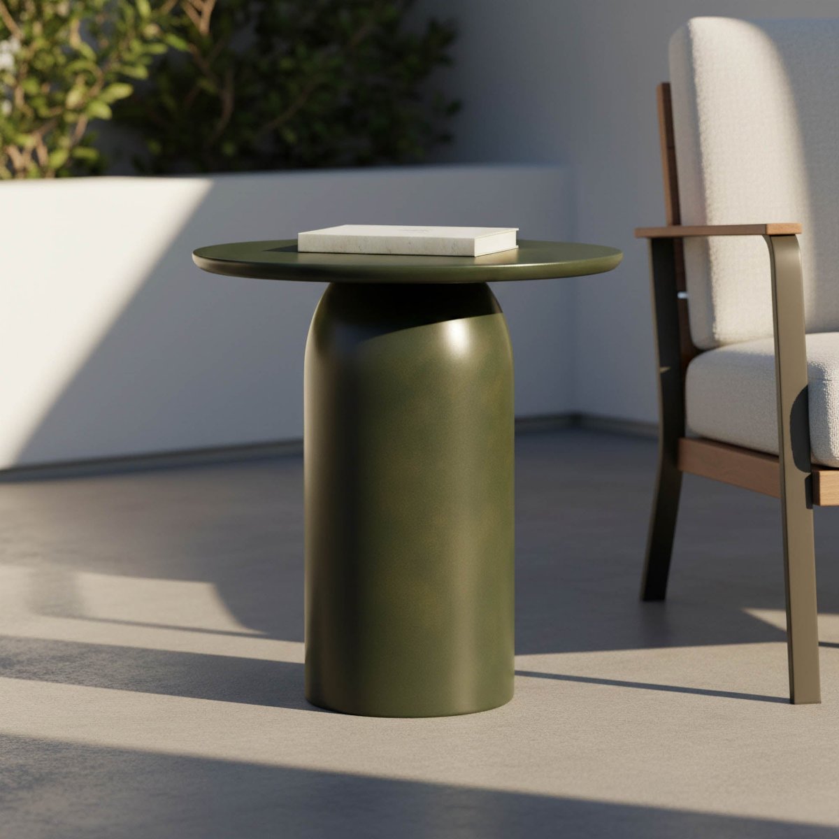 LH Home Vision Concrete Outdoor Side Table