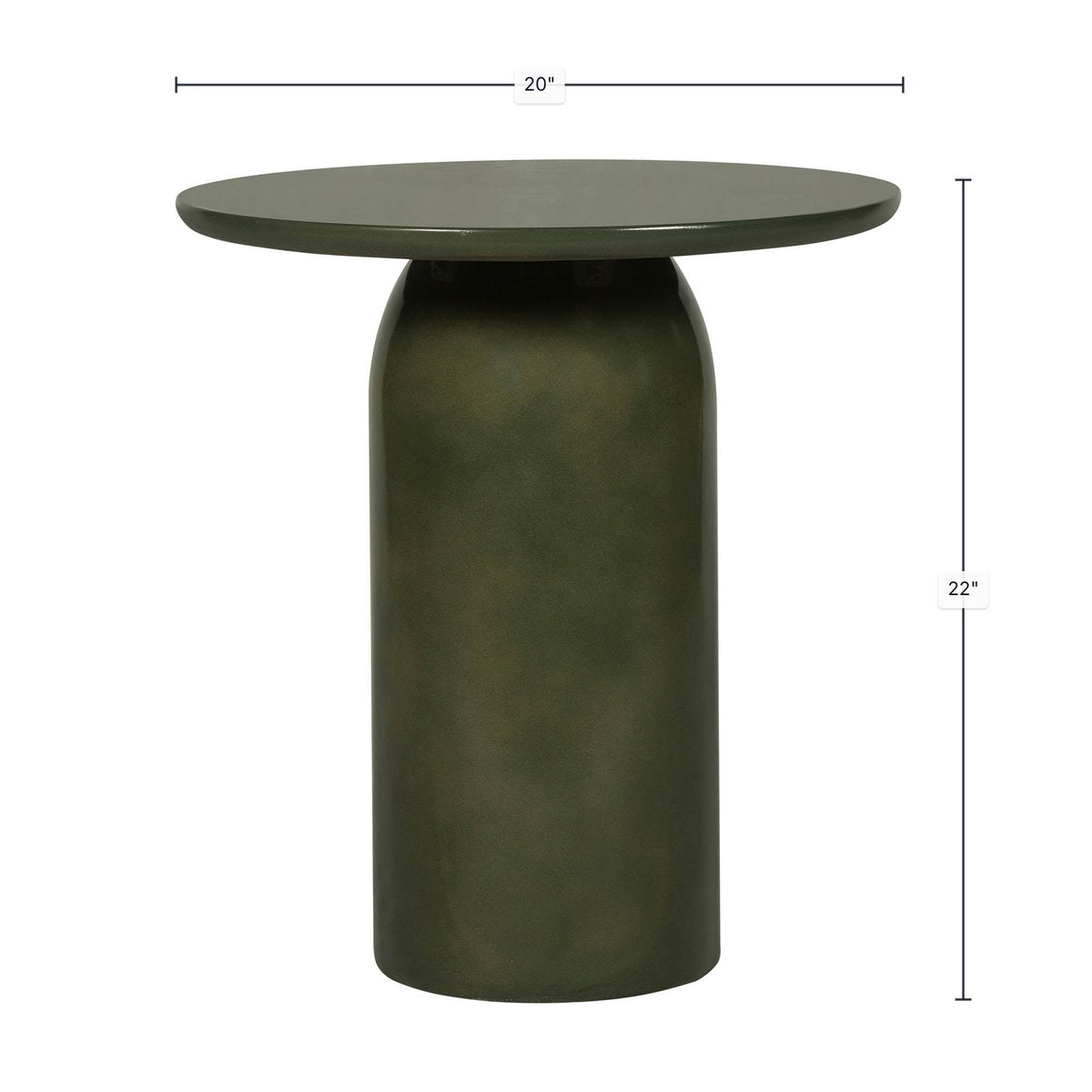 LH Home Vision Concrete Outdoor Side Table