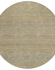 LOOMLAN Rugs Viviennea Brown Washable Indoor-Outdoor Rug