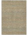 LOOMLAN Rugs Viviennea Brown Washable Indoor-Outdoor Rug