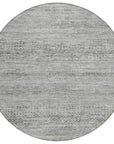 LOOMLAN Rugs Viviennea Gray Washable Indoor-Outdoor Rug