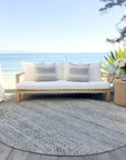 LOOMLAN Rugs Viviennea Gray Washable Indoor-Outdoor Rug