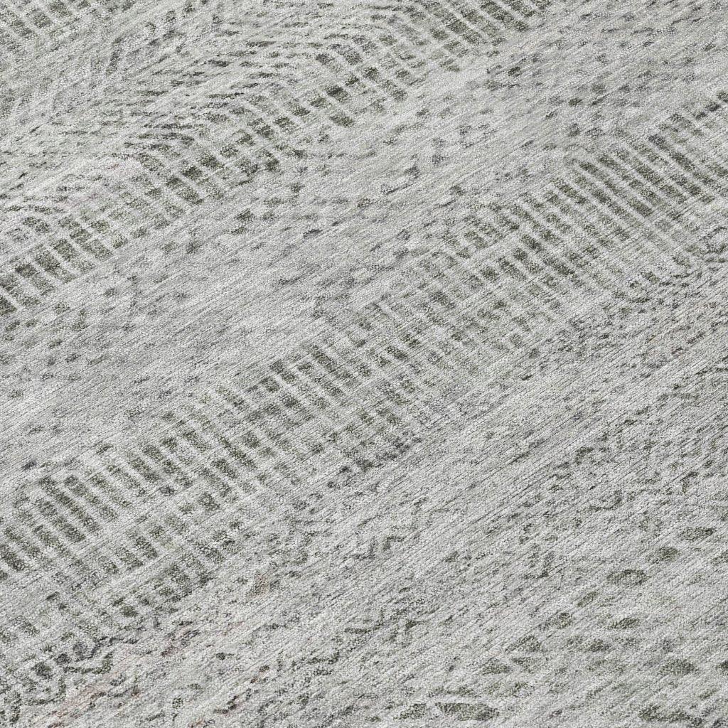 LOOMLAN Rugs Viviennea Gray Washable Indoor-Outdoor Rug