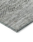 LOOMLAN Rugs Viviennea Gray Washable Indoor-Outdoor Rug