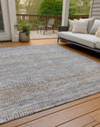 LOOMLAN Rugs Viviennea Ivory Washable Indoor-Outdoor Rug