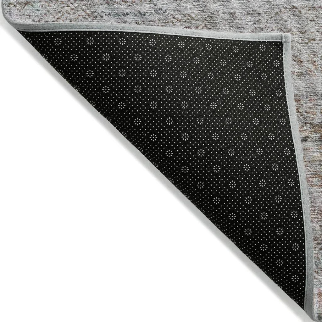 LOOMLAN Rugs Viviennea Ivory Washable Indoor-Outdoor Rug