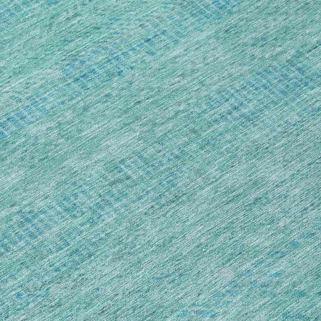 LOOMLAN Rugs Viviennea Teal Washable Indoor-Outdoor Rug