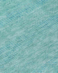 LOOMLAN Rugs Viviennea Teal Washable Indoor-Outdoor Rug