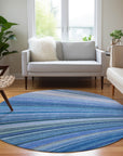 Addison Rugs Waves Blue Washable Indoor-Outdoor Rug