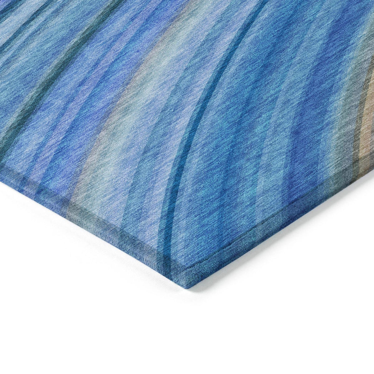 Addison Rugs Waves Blue Washable Indoor-Outdoor Rug
