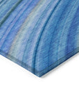 Addison Rugs Waves Blue Washable Indoor-Outdoor Rug