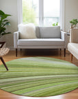Addison Rugs Waves Green Washable Indoor-Outdoor Rug