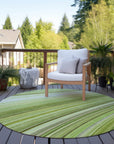 Addison Rugs Waves Green Washable Indoor-Outdoor Rug