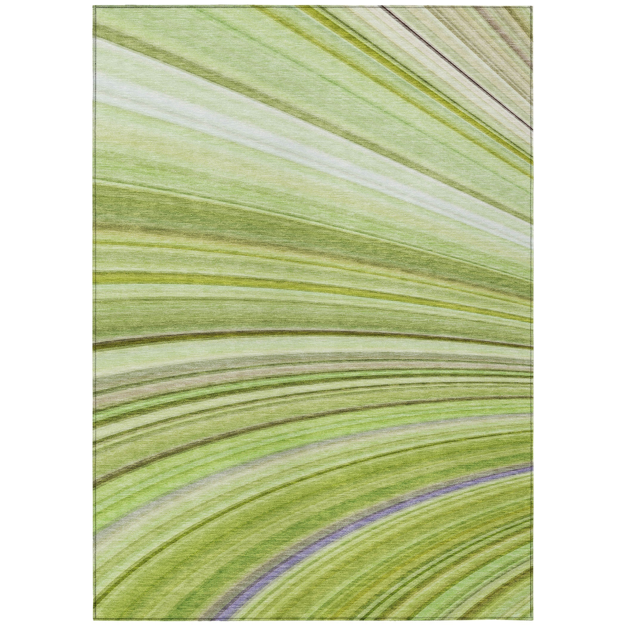 Addison Rugs Waves Green Washable Indoor-Outdoor Rug