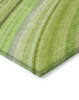 Addison Rugs Waves Green Washable Indoor-Outdoor Rug