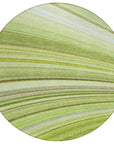 Addison Rugs Waves Green Washable Indoor-Outdoor Rug