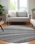 Addison Rugs Waves Grey Washable Indoor-Outdoor Rug