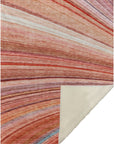 Addison Rugs Waves Terracotta Indoor-Outdoor with Matching Throw
