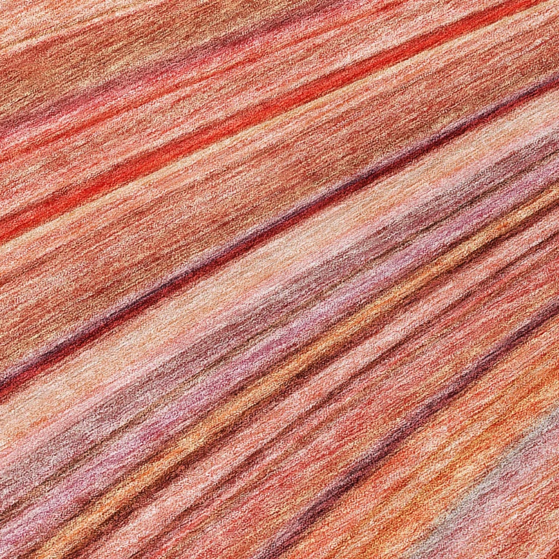 Addison Rugs Waves Terracotta Indoor-Outdoor with Matching Throw