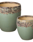 Emissary Weather Resistant Ceramic Round Planter