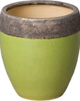 Emissary Weather Resistant Ceramic Round Planter