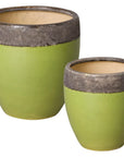 Emissary Weather Resistant Ceramic Round Planter
